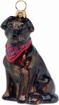 Chocolate Lab Dog Ornament